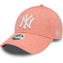 petten-gebogen-roze-verstelbaar-9forty-jersey-van-new-york-yankees-mlb-van-new-era
