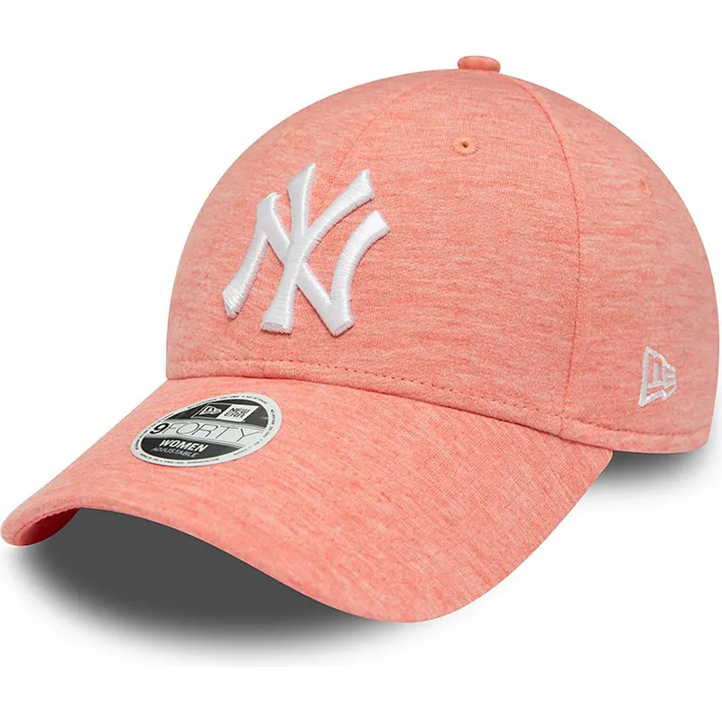 petten-gebogen-roze-verstelbaar-9forty-jersey-van-new-york-yankees-mlb-van-new-era