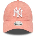petten-gebogen-roze-verstelbaar-9forty-jersey-van-new-york-yankees-mlb-van-new-era