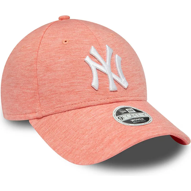 petten-gebogen-roze-verstelbaar-9forty-jersey-van-new-york-yankees-mlb-van-new-era