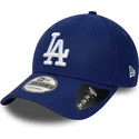 petten-gebogen-blauw-verstelbaar-9forty-diamond-era-essential-van-los-angeles-dodgers-mlb-van-new-era