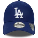 petten-gebogen-blauw-verstelbaar-9forty-diamond-era-essential-van-los-angeles-dodgers-mlb-van-new-era