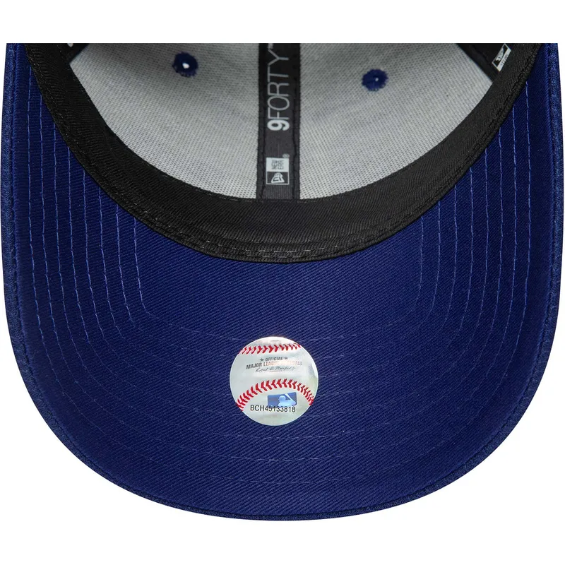 petten-gebogen-blauw-verstelbaar-9forty-diamond-era-essential-van-los-angeles-dodgers-mlb-van-new-era