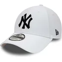 petten-gebogen-wit-verstelbaar-9forty-diamond-era-essential-van-new-york-yankees-mlb-van-new-era