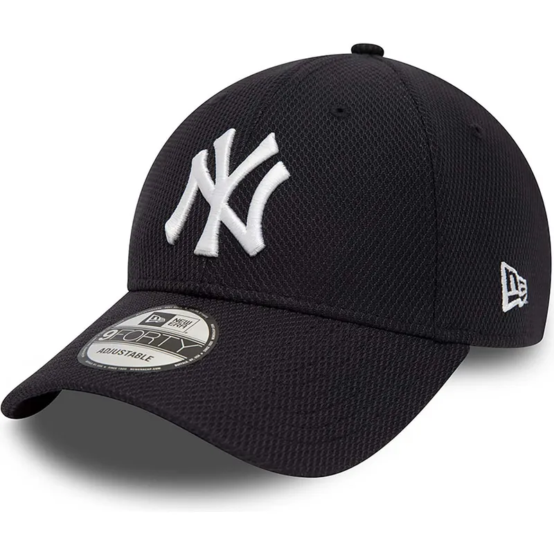 petten-gebogen-marineblauw-verstelbaar-9forty-diamond-era-essential-van-new-york-yankees-mlb-van-new-era