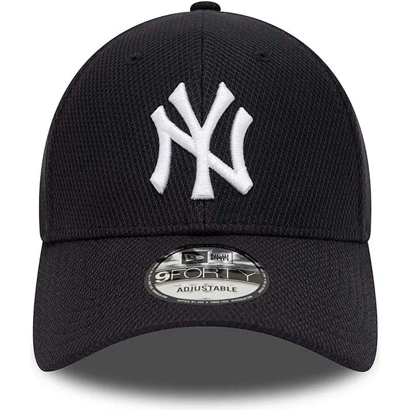 petten-gebogen-marineblauw-verstelbaar-9forty-diamond-era-essential-van-new-york-yankees-mlb-van-new-era