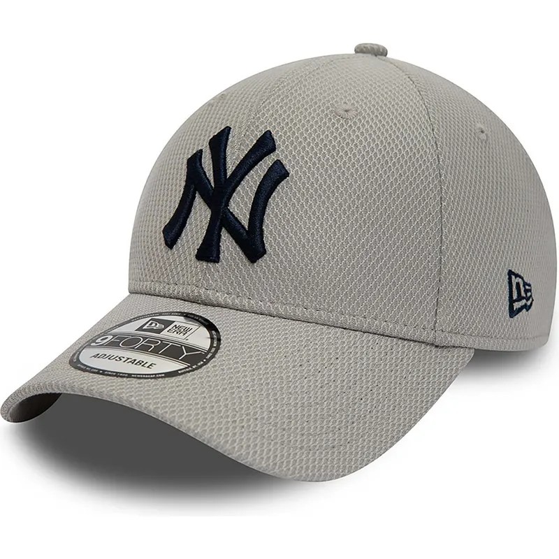 petten-gebogen-grijs-verstelbaar-9forty-diamond-era-essential-van-new-york-yankees-mlb-van-new-era