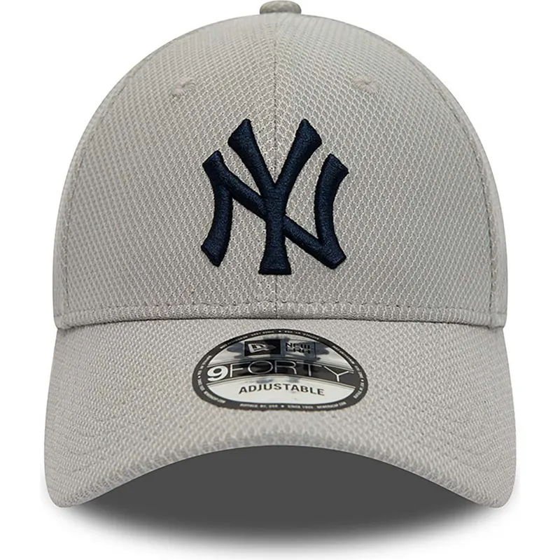 petten-gebogen-grijs-verstelbaar-9forty-diamond-era-essential-van-new-york-yankees-mlb-van-new-era