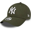 petten-gebogen-groen-verstelbaar-9forty-league-essential-van-new-york-yankees-mlb-van-new-era