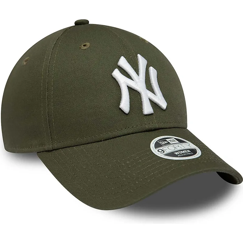 petten-gebogen-groen-verstelbaar-9forty-league-essential-van-new-york-yankees-mlb-van-new-era