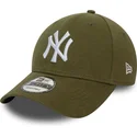 petten-gebogen-groen-verstelbaar-9forty-jersey-essential-van-new-york-yankees-mlb-van-new-era