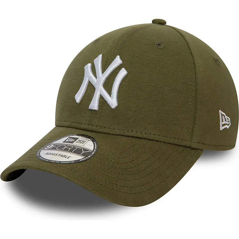 petten-gebogen-groen-verstelbaar-9forty-jersey-essential-van-new-york-yankees-mlb-van-new-era