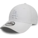 petten-gebogen-wit-verstelbaar-9forty-league-essential-van-los-angeles-dodgers-mlb-van-new-era