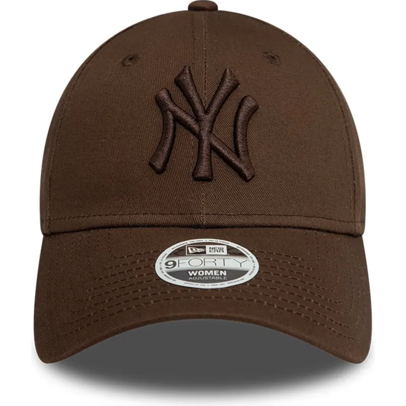 petten-gebogen-bruin-verstelbaar-9forty-league-essential-van-new-york-yankees-mlb-van-new-era