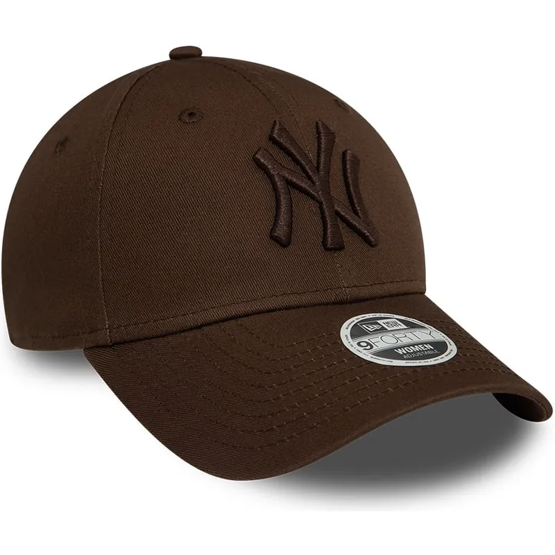 petten-gebogen-bruin-verstelbaar-9forty-league-essential-van-new-york-yankees-mlb-van-new-era