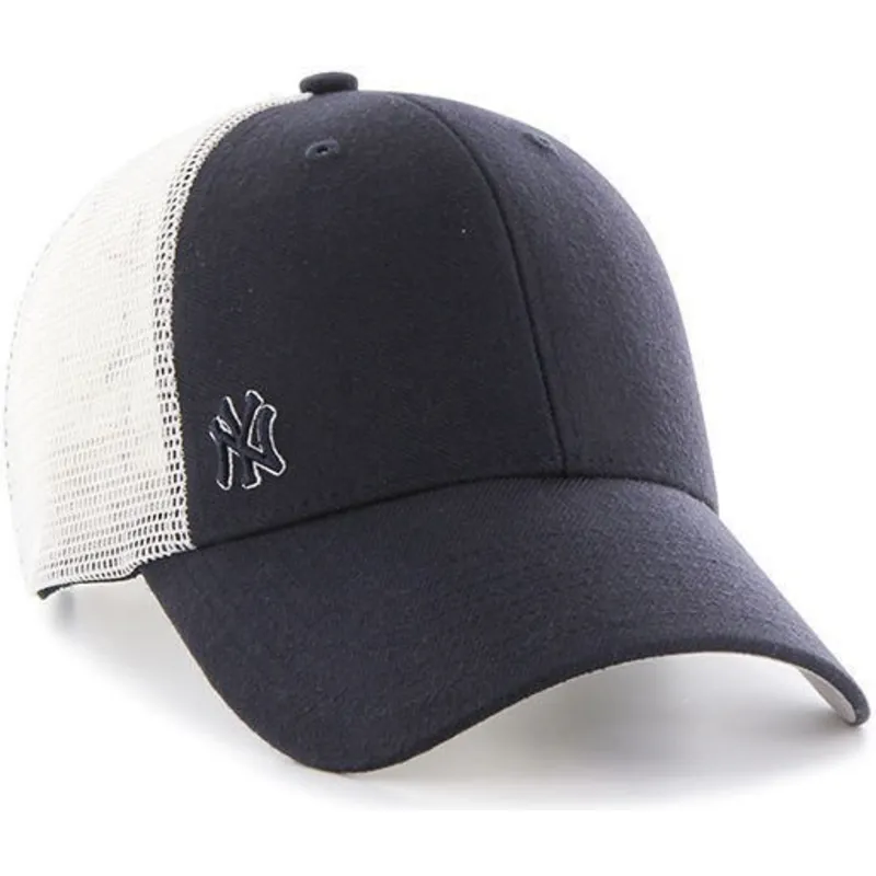 petten-gebogen-marineblauw-snapback-van-new-york-yankees-mlb-van-47-brand