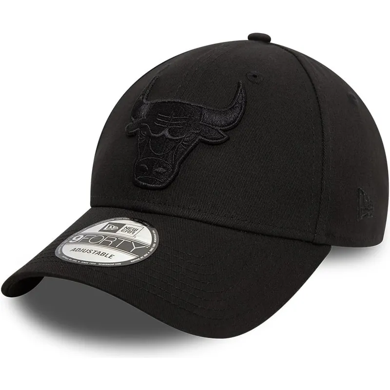 petten-gebogen-zwart-verstelbaar-9forty-essential-van-chicago-bulls-nba-van-new-era