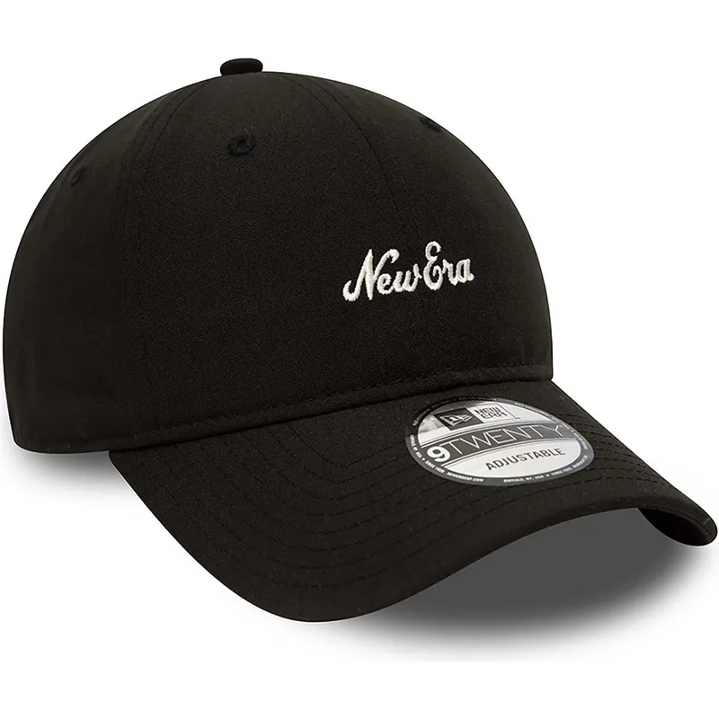 petten-gebogen-zwart-verstelbaar-9twenty-repreve-heritage-script-van-new-era
