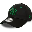 petten-gebogen-zwart-verstelbaar-voor-kinderen-9forty-graphic-van-new-york-yankees-mlb-van-new-era