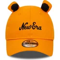 petten-gebogen-oranje-verstelbaar-voor-kinderen-9forty-script-animal-van-new-era