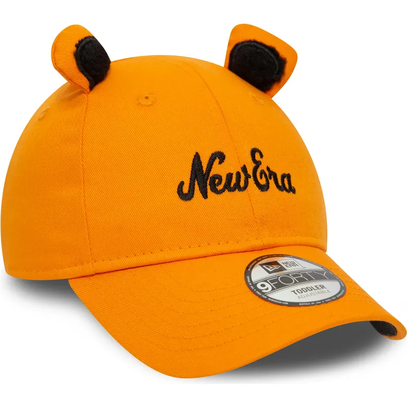 petten-gebogen-oranje-verstelbaar-voor-kinderen-9forty-script-animal-van-new-era