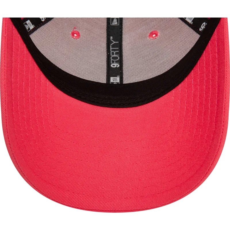 petten-gebogen-roze-verstelbaar-9forty-league-essential-van-new-york-yankees-mlb-van-new-era