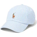 petten-gebogen-blauw-verstelbaar-cotton-seersucker-van-polo-ralph-lauren