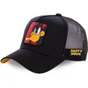 petten-gebogen-zwart-snapback-voor-kinderen-kiddaf1-daffy-duck-looney-tunes-van-capslab