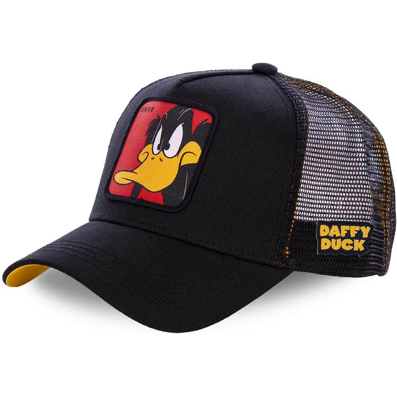 petten-gebogen-zwart-snapback-voor-kinderen-kiddaf1-daffy-duck-looney-tunes-van-capslab