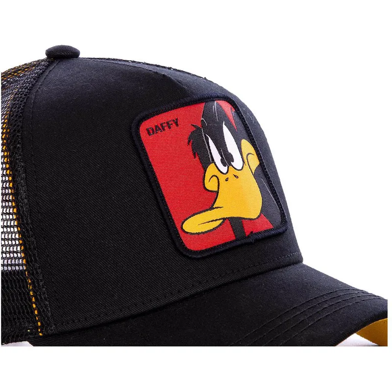 petten-gebogen-zwart-snapback-voor-kinderen-kiddaf1-daffy-duck-looney-tunes-van-capslab