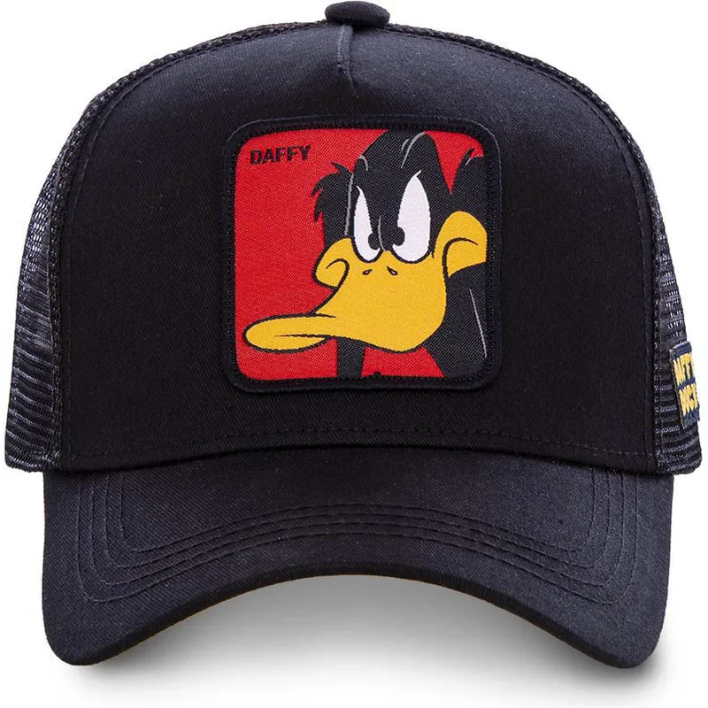 petten-gebogen-zwart-snapback-voor-kinderen-kiddaf1-daffy-duck-looney-tunes-van-capslab