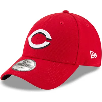 Petten gebogen rood verstelbaar 9FORTY The League van Cincinnati Reds MLB van New Era