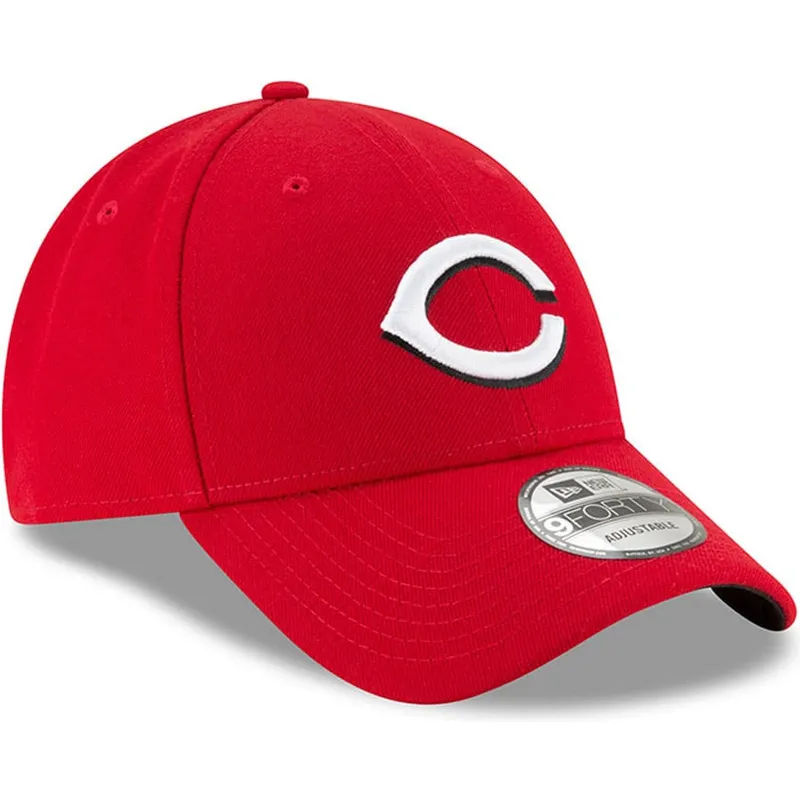 petten-gebogen-rood-verstelbaar-9forty-the-league-van-cincinnati-reds-mlb-van-new-era