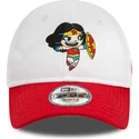 petten-gebogen-rood-verstelbaar-voor-kinderen-9forty-van-wonder-woman-dc-comics-hero-van-new-era