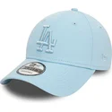 petten-gebogen-blauw-verstelbaar-9forty-league-essential-van-los-angeles-dodgers-mlb-van-new-era