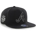 petten-plat-zwart-snapback-van-atlanta-braves-mlb-van-47-brand