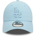 petten-gebogen-blauw-verstelbaar-9forty-league-essential-van-los-angeles-dodgers-mlb-van-new-era