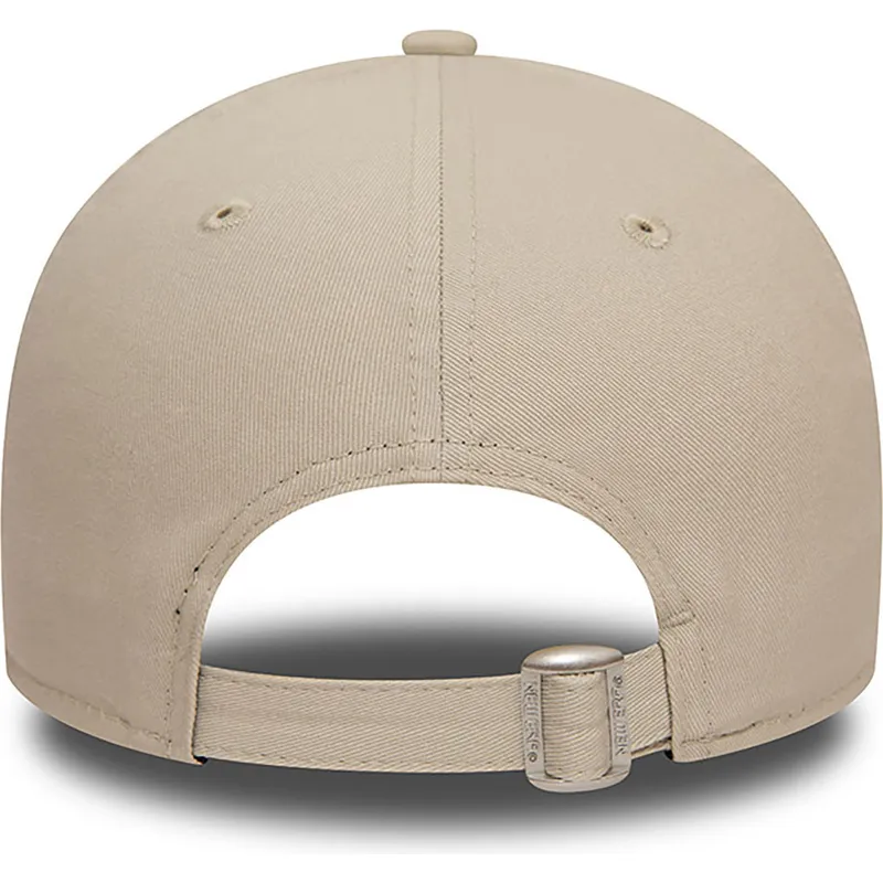 petten-gebogen-beige-verstelbaar-9forty-league-essential-van-new-york-yankees-mlb-van-new-era