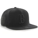 petten-plat-zwart-snapback-van-boston-red-sox-mlb-van-47-brand