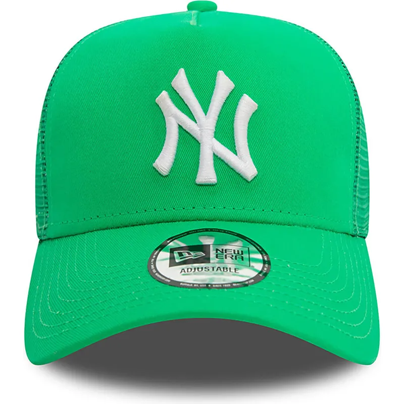 petten-gebogen-groen-snapback-a-frame-league-essential-van-new-york-yankees-mlb-van-new-era