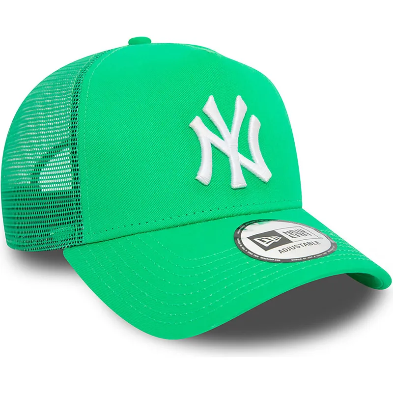 petten-gebogen-groen-snapback-a-frame-league-essential-van-new-york-yankees-mlb-van-new-era