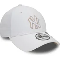 petten-gebogen-wit-verstelbaar-9forty-repreve-outline-van-new-york-yankees-mlb-van-new-era