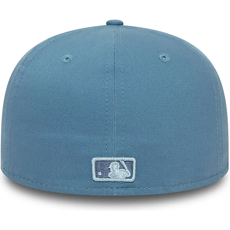 petten-plat-blauw-fitted-59fifty-league-essential-van-new-york-yankees-mlb-van-new-era