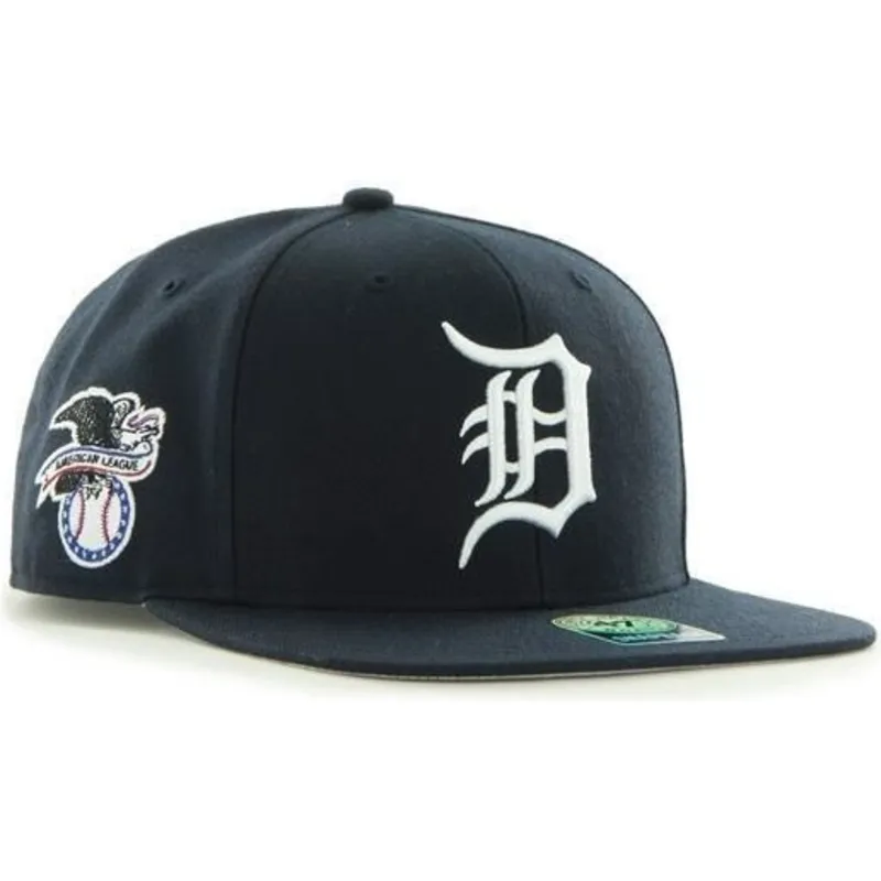 petten-plat-marineblauw-snapback-van-detroit-tigers-mlb-van-47-brand