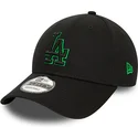petten-gebogen-zwart-verstelbaar-9forty-team-outline-van-los-angeles-dodgers-mlb-van-new-era
