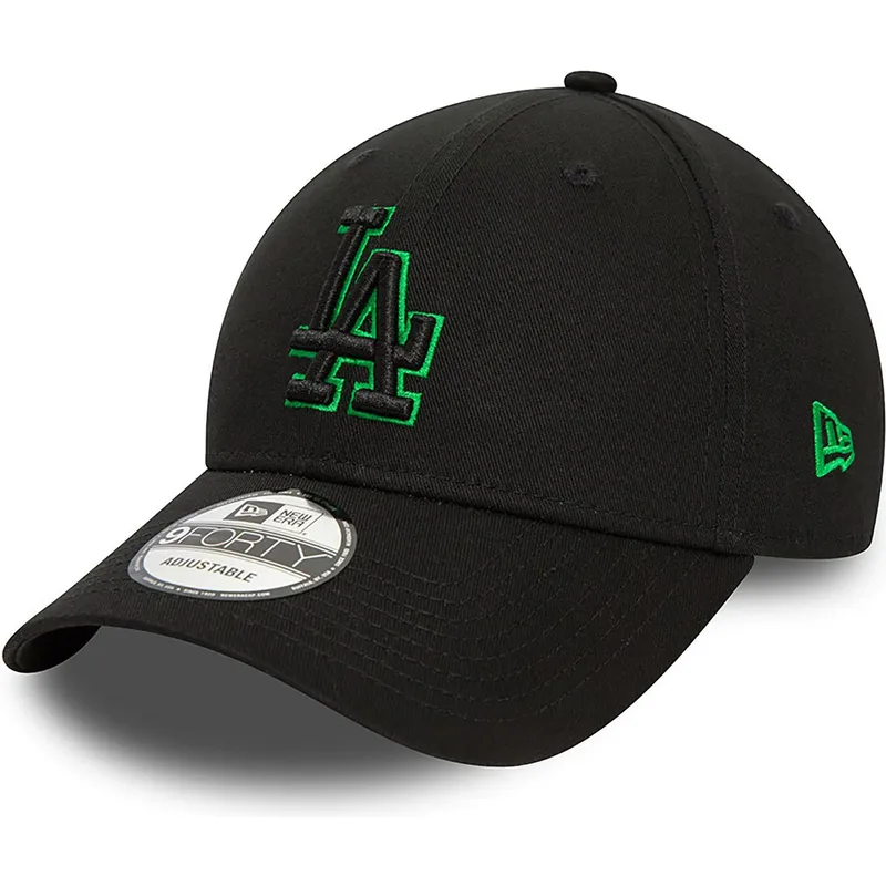 petten-gebogen-zwart-verstelbaar-9forty-team-outline-van-los-angeles-dodgers-mlb-van-new-era