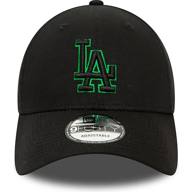 petten-gebogen-zwart-verstelbaar-9forty-team-outline-van-los-angeles-dodgers-mlb-van-new-era