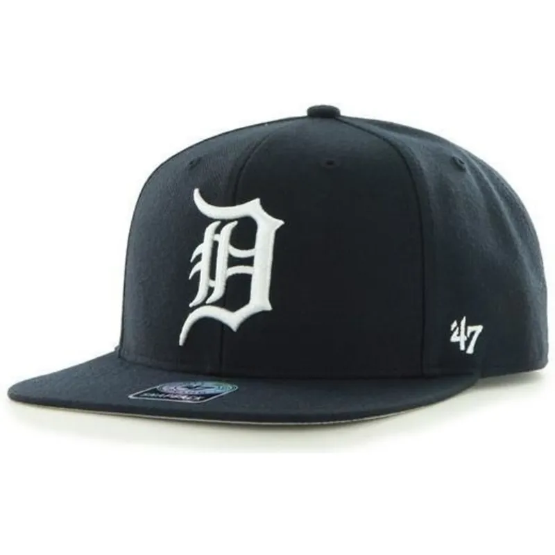 petten-plat-marineblauw-snapback-van-detroit-tigers-mlb-van-47-brand