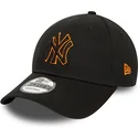 petten-gebogen-zwart-verstelbaar-9forty-team-outline-van-new-york-yankees-mlb-van-new-era