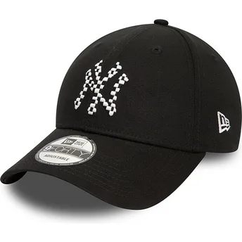 Petten gebogen zwart verstelbaar 9FORTY Seasonal Infill van New York Yankees MLB van New Era